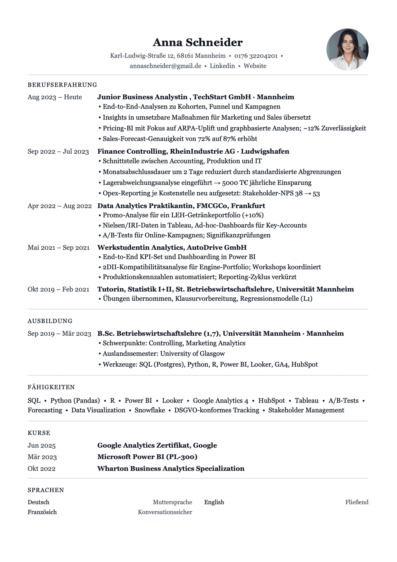 Resume after optimization