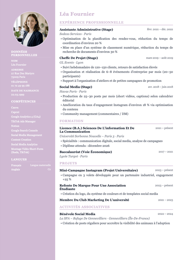 Resume template